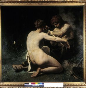 ガリアが痛い（キャンバスに油彩） 作： Evariste Vital Luminais