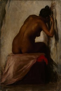 座る女性像、1898年頃[LDUCS-5186]