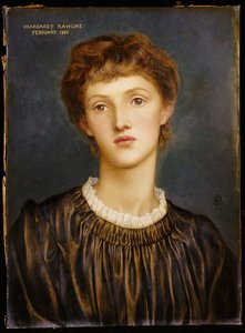 マーガレット・ローリンズの肖像、1883年 作： Evelyn De Morgan