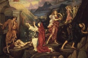 影の谷 作： Evelyn De Morgan