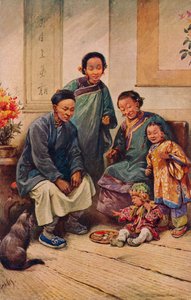 男の子の誕生日、c1910