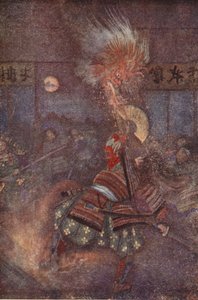 大江山の鬼を退治する頼光、F・ハドランド・デイヴィス作「日本の神話と伝説」より 作： Evelyn Paul
