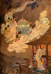 「月人はかぐや姫を要求する」、1912年。 作： Evelyn Paul