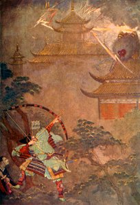 「頼政、吸血鬼を討つ」、1912年。 作： Evelyn Paul