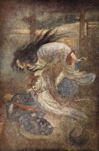 雪女、雪女、F. Hadland Davis 作「The Myths and Legends of Japan」のイラスト 作： Evelyn Paul