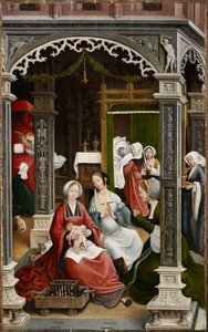 1517 年の聖ロックの生活の場面。 作： Everaert Orley