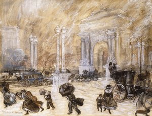 デューイ・アーチ、マディソン・スクエア 作： Everett Shinn