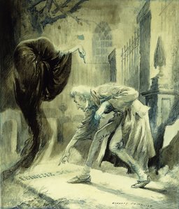 まだ来ぬクリスマスの亡霊：エベニーザ・スクルージ 作： Everett Shinn