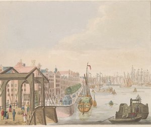 アムステルダムの外観、1810～1813年頃 Vue du Buitenkant le long de l