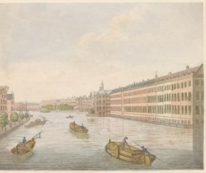 ビネン アムステルの眺め、1810～1813年頃 Vue du Blaauwe-Brug、prise de l