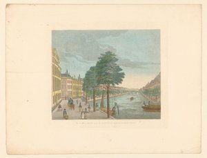 アムステルダムのシュピーゲル通りにあるヘレングラハトの眺め Vue du Heere-Gracht, Prize du Spiegel-Straat jusqu