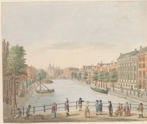 アムステルダムの Kloveniersburgwal、約 1810 ～ 1813 年 Vue du Kloveniers Burgwal et de la Maison de Trip, du Hoog-Straat au Marché Neuf (オブジェクトのタイトル) 作： Evert Maaskamp