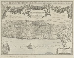 約束の地の地図 Situs terrae promissionis (オブジェクトのタイトル) 作： Evert Simonsz Hamersvelt