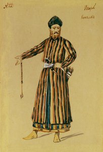A.ボロディンによるオペラ「イゴール王子」の衣装デザイン、1890年 作： Evgeni Petrovich Ponomarev