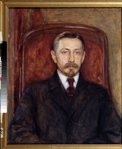 「作家イヴァン・A・ブーニンの肖像（1870-1953）」エフゲニー・イオシフォヴィッチ・ブコヴェツキー（1866-1948）による絵画、1919年オデッサ州立美術館 作： Evgeniy Iosipovich Bukovetsky