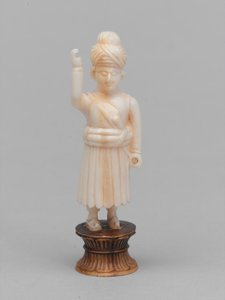 黒のポーン、チェスの駒、インド、1820年頃 作： Evremond de Berard