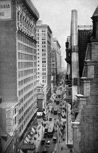 Chestnut Street、フィラデルフィア、ペンシルベニア州、アメリカ、c1930s 作： Ewing Galloway