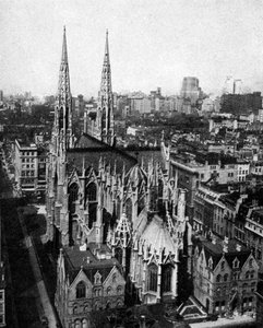 セントパトリックス大聖堂、ニューヨーク市、米国、c1930s 作： Ewing Galloway