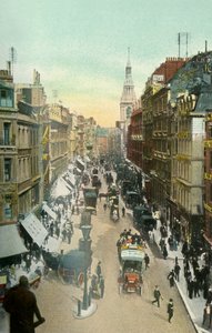 チープサイド、c1900s。 作： Eyre and Spottiswoode