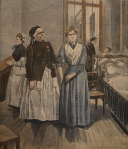 マダモワゼルボタードの名誉の十字架、「Le Petit Journal：Supplement illustre」のイラスト、1898年1月16日 作： F.L. and Tofani, Oswaldo Meaulle