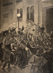 ゾラ事件の評決、「Le Petit Journal：Supplement illustre」からのイラスト、1898年3月6日