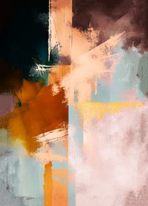 抽象的な背景, 油絵, 部屋の装飾, オンデマンドで壁掛けアートプリント 作： F. Abderrahim