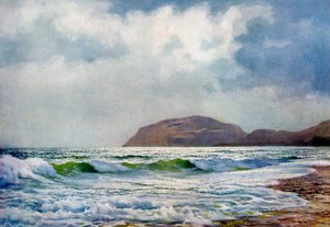 ウェールズのランディドノー近くの嵐の日、1924-1926年 作： F. C. Varley