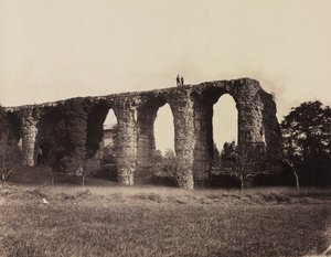 ローマの水道橋、ボーナン、フランス、c。 1857年。 作： F. Chabrol