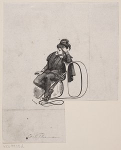 Frederik Høedt に関する Edvard Brande の論文のビネット 作： F. Hendriksen