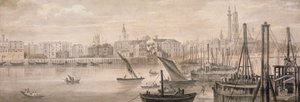 古いロンドン橋、1826 年。 作： F Jackson