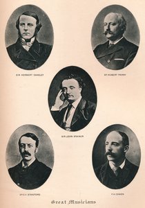 偉大なミュージシャン-プレートXI、c1880、1895 作： F. Jenkins Heliog