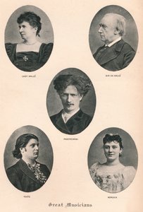 偉大なミュージシャン-プレートX.、c1880、1895 作： F. Jenkins Heliog