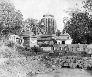 リンガラジ寺院、ブバネシュワール、オリッサ州、インド、1905〜1906年 作： F. L. Peters