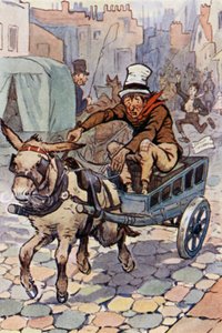 デビッド・カッパーフィールド」のイラスト（カラーリトグラフ