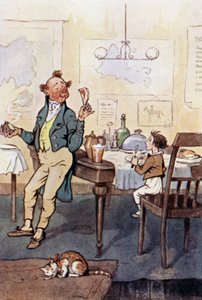 デビッド・カッパーフィールド」のイラスト（カラーリトグラフ 作： F. M. B. Blaikie