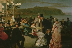 スカボロー：夜のスパ、1879年 作： F. Sydney Mauchamp