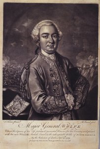 ウルフ少将 (1727-59)、「ジェームズ ウルフ将軍の生涯」より、ジョン プリングル卿 作： F. Turin