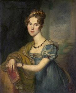 ヘンリエッタフェイン伯爵夫人（銅に油彩） 作： F. Van Donne