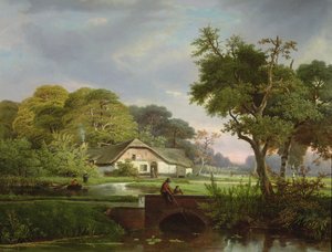 川の風景 作： F. and Meyer Courtens