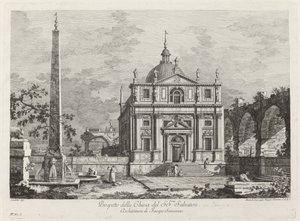 SS教会の目論見書。 救世主 作： Fabio Berardi after Canaletto