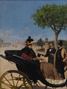 1878年にボルゲーゼ公園に到着。 作： Fabio Cipolla