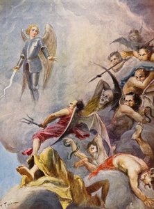 トルカート・タッソ作 "ラ・ジェルサレンメ・リベラータ"：カント9、64節（カラーリトグラフ） 作： Fabio Fabbi