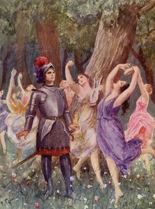 トルカート・タッソ作 "La Gerusalemme Liberata"：カント18、スタンザ28（カラーリトグラフ） 作： Fabio Fabbi