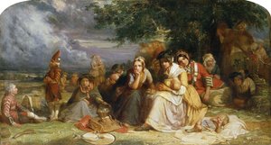 プレストンパンの戦いの後、1745年9月21日、1849年 作： Fanny McIan