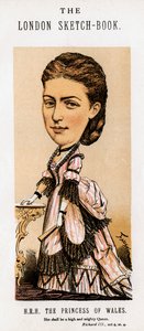 デンマークのアレクサンドラ、プリンセスオブウェールズ、1874年。