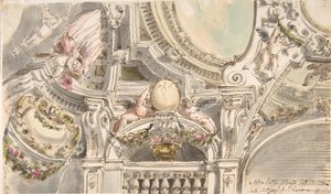 天井のデザイン、 . 作： Faustino Trebbi.