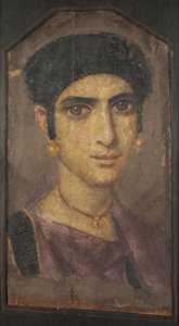 若い女性の肖像画、2 世紀。 広告 作： Fayum mummy portraits