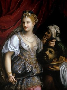 ホロフェルネスの首を持つジュディス, ca. 1600年。