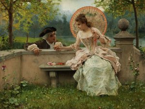 公園での恋の会話 作： Federico Andreotti