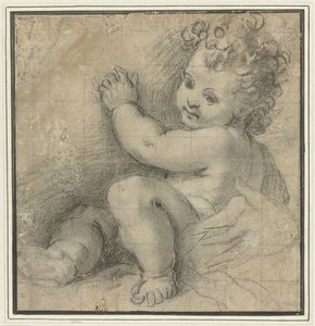 マリアの手を持つ幼子キリスト 作： Federico Barocci